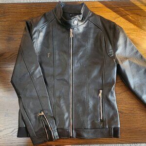 Ferrari Collection Black Leather Jacket